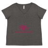 Women's Curvy Collection Fine Jersey V-Neck Tee Thumbnail