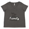 Women's Curvy Collection Fine Jersey V-Neck Tee Thumbnail