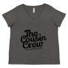 Women's Curvy Collection Fine Jersey V-Neck Tee Thumbnail