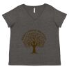 Women's Curvy Collection Fine Jersey V-Neck Tee Thumbnail