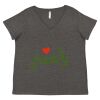 Women's Curvy Collection Fine Jersey V-Neck Tee Thumbnail