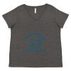 Women's Curvy Collection Fine Jersey V-Neck Tee Thumbnail