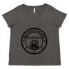 Women's Curvy Collection Fine Jersey V-Neck Tee Thumbnail