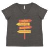 Women's Curvy Collection Fine Jersey V-Neck Tee Thumbnail
