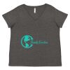Women's Curvy Collection Fine Jersey V-Neck Tee Thumbnail