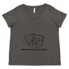 Women's Curvy Collection Fine Jersey V-Neck Tee Thumbnail