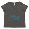 Women's Curvy Collection Fine Jersey V-Neck Tee Thumbnail
