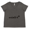 Women's Curvy Collection Fine Jersey V-Neck Tee Thumbnail