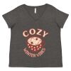 Women's Curvy Collection Fine Jersey V-Neck Tee Thumbnail