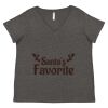 Women's Curvy Collection Fine Jersey V-Neck Tee Thumbnail