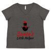 Women's Curvy Collection Fine Jersey V-Neck Tee Thumbnail