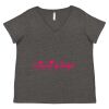 Women's Curvy Collection Fine Jersey V-Neck Tee Thumbnail