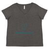 Women's Curvy Collection Fine Jersey V-Neck Tee Thumbnail