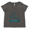 Women's Curvy Collection Fine Jersey V-Neck Tee Thumbnail