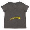 Women's Curvy Collection Fine Jersey V-Neck Tee Thumbnail