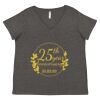 Women's Curvy Collection Fine Jersey V-Neck Tee Thumbnail