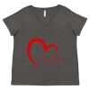 Women's Curvy Collection Fine Jersey V-Neck Tee Thumbnail