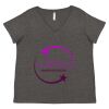 Women's Curvy Collection Fine Jersey V-Neck Tee Thumbnail