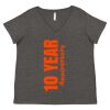 Women's Curvy Collection Fine Jersey V-Neck Tee Thumbnail