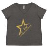 Women's Curvy Collection Fine Jersey V-Neck Tee Thumbnail