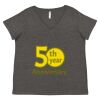 Women's Curvy Collection Fine Jersey V-Neck Tee Thumbnail