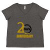 Women's Curvy Collection Fine Jersey V-Neck Tee Thumbnail