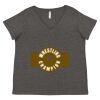 Women's Curvy Collection Fine Jersey V-Neck Tee Thumbnail