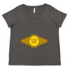 Women's Curvy Collection Fine Jersey V-Neck Tee Thumbnail