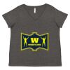 Women's Curvy Collection Fine Jersey V-Neck Tee Thumbnail