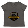 Women's Curvy Collection Fine Jersey V-Neck Tee Thumbnail