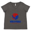 Women's Curvy Collection Fine Jersey V-Neck Tee Thumbnail