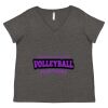 Women's Curvy Collection Fine Jersey V-Neck Tee Thumbnail