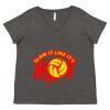 Women's Curvy Collection Fine Jersey V-Neck Tee Thumbnail