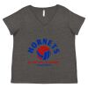 Women's Curvy Collection Fine Jersey V-Neck Tee Thumbnail
