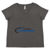Women's Curvy Collection Fine Jersey V-Neck Tee Thumbnail