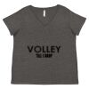 Women's Curvy Collection Fine Jersey V-Neck Tee Thumbnail