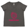 Women's Curvy Collection Fine Jersey V-Neck Tee Thumbnail