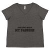 Women's Curvy Collection Fine Jersey V-Neck Tee Thumbnail