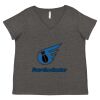 Women's Curvy Collection Fine Jersey V-Neck Tee Thumbnail