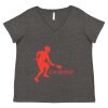 Women's Curvy Collection Fine Jersey V-Neck Tee Thumbnail