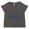 Women's Curvy Collection Fine Jersey V-Neck Tee Thumbnail
