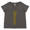 Women's Curvy Collection Fine Jersey V-Neck Tee Thumbnail