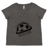 Women's Curvy Collection Fine Jersey V-Neck Tee Thumbnail