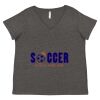 Women's Curvy Collection Fine Jersey V-Neck Tee Thumbnail