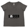 Women's Curvy Collection Fine Jersey V-Neck Tee Thumbnail