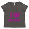 Women's Curvy Collection Fine Jersey V-Neck Tee Thumbnail