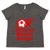 Women's Curvy Collection Fine Jersey V-Neck Tee Thumbnail