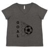 Women's Curvy Collection Fine Jersey V-Neck Tee Thumbnail