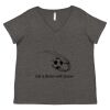 Women's Curvy Collection Fine Jersey V-Neck Tee Thumbnail