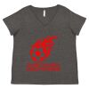 Women's Curvy Collection Fine Jersey V-Neck Tee Thumbnail